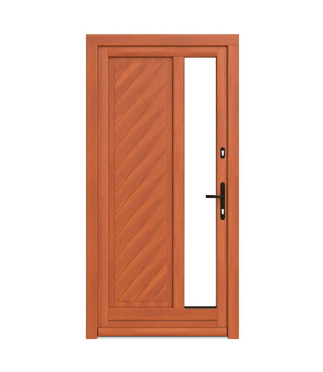 Spacers in wooden doors